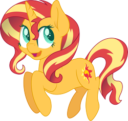 Size: 4565x4320 | Tagged: safe, artist:illumnious, sunset shimmer, pony, unicorn, absurd resolution, cute, cutie mark, female, happy, mare, open mouth, shimmerbetes, simple background, smiling, solo, transparent background