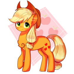 Size: 1000x1000 | Tagged: safe, artist:dddreamdraw, derpibooru import, applejack, earth pony, pony, cowboy hat, cute, digital art, female, hat, jackabetes, solo, stetson