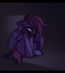 Size: 1810x2050 | Tagged: safe, artist:pesty_skillengton, derpibooru import, oc, oc:pestyskillengton, pegasus, pony, heterochromia, sad