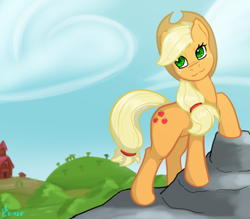 Size: 576x504 | Tagged: safe, artist:edgarkingmaker, derpibooru import, applejack, earth pony, pony, female, sketch, solo