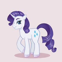 Size: 1080x1080 | Tagged: safe, artist:smol_andriusha, derpibooru import, rarity, pony, unicorn, female, hoof polish, makeup, mare, raised hoof, solo