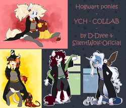 Size: 3000x2584 | Tagged: safe, artist:silentwolf-oficial, artist:tenebristayga, derpibooru import, oc, oc only, anthro, pegasus, unguligrade anthro, collaboration, clothes, harry potter, pegasus oc, wings, ych example, your character here