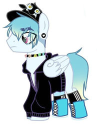 Size: 369x475 | Tagged: safe, derpibooru import, oc, oc:suga water, oc:sugar flight, pegasus, pony, nonbinary, singer, solo, trans boy, transgender