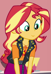 Size: 650x950 | Tagged: safe, derpibooru import, screencap, sunset shimmer, better together, equestria girls, holidays unwrapped, cropped, cute, female, geode of empathy, magical geodes, saving pinkie's pie, shimmerbetes, solo