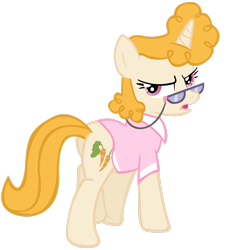 Size: 2353x2549 | Tagged: safe, artist:boneswolbach, derpibooru import, lucy packard, pony, unicorn, female, high res, mare, simple background, solo, transparent background, vector