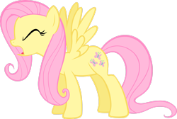 Size: 2987x2007 | Tagged: safe, artist:kurokaji11, derpibooru import, fluttershy, pegasus, pony, green isn't your color, high res, screaming, simple background, solo, transparent background, vector