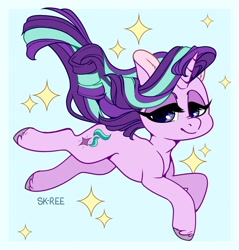 Size: 1920x2005 | Tagged: safe, artist:sk-ree, derpibooru import, starlight glimmer, pony, unicorn, cute, glimmerbetes, lidded eyes, smiling, solo