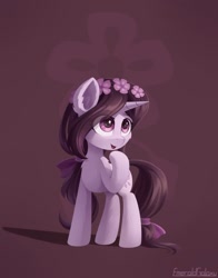 Size: 1024x1309 | Tagged: safe, artist:emeraldgalaxy, derpibooru import, oc, oc only, pony, unicorn, chibi, female, mare, solo