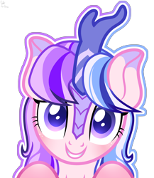 Size: 3794x4369 | Tagged: safe, artist:whiteplumage233, derpibooru import, oc, oc only, kirin, female, kirin oc, looking at you, simple background, solo, transparent background