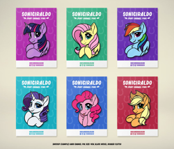 Size: 2450x2099 | Tagged: safe, derpibooru import, applejack, fluttershy, pinkie pie, rainbow dash, rarity, twilight sparkle, earth pony, pegasus, pony, unicorn, art, enamel pin, enamelpin, mane six, merchandise, mockup, my little pony, pin, preorder, product, shop, sonigiraldo