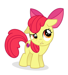 Size: 6427x7149 | Tagged: safe, artist:ciriliko, derpibooru import, apple bloom, earth pony, pony, absurd resolution, cutie mark, female, filly, floppy ears, simple background, solo, the cmc's cutie marks, transparent background