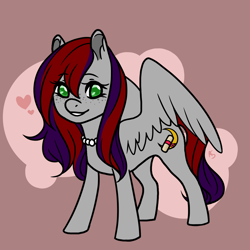 Size: 3000x3000 | Tagged: safe, derpibooru import, oc, oc only, oc:evening prose, pegasus, female, freckles, jewelry, mare, necklace, pearl necklace, solo