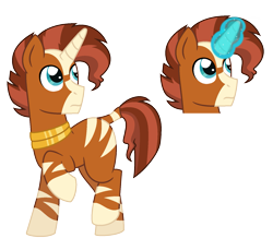 Size: 1631x1492 | Tagged: safe, artist:strawberry-spritz, derpibooru import, oc, oc only, hybrid, pony, zebra, zebracorn, zony, male, parent:sunburst, parent:zecora, simple background, solo, stallion, transparent background