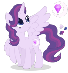 Size: 2445x2620 | Tagged: safe, artist:magicuniclaws, derpibooru import, oc, oc only, alicorn, alicorn oc, female, magical lesbian spawn, mare, offspring, parent:rarity, parent:twilight sparkle, parents:rarilight, simple background, solo, transparent background