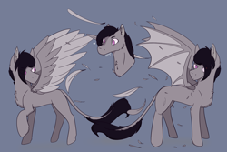 Size: 1500x1000 | Tagged: safe, derpibooru import, oc, oc only, bat pony, pegasus, pony