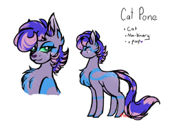 Size: 1823x1376 | Tagged: safe, artist:kaywhitt, derpibooru import, oc, cat, cat pony, original species, adoptable, character design, reference sheet, solo