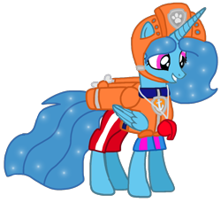 Size: 1084x991 | Tagged: safe, artist:徐詩珮, derpibooru import, spring rain, alicorn, pony, series:sprglitemplight diary, series:sprglitemplight life jacket days, series:springshadowdrops diary, series:springshadowdrops life jacket days, alicornified, alternate universe, base used, clothes, cute, lifeguard, lifeguard spring rain, older, older spring rain, paw patrol, race swap, simple background, springcorn, transparent background, zuma (paw patrol)