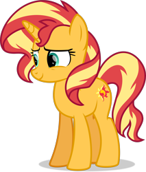 Size: 6526x7652 | Tagged: safe, artist:thatusualguy06, derpibooru import, sunset shimmer, pony, unicorn, better together, equestria girls, forgotten friendship, .svg available, absurd resolution, cute, female, mare, shimmerbetes, simple background, solo, transparent background, vector