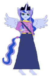 Size: 404x597 | Tagged: safe, artist:loomytyranny, derpibooru import, oc, oc:luna planet, alicorn, hybrid, equestria girls, 1000 hours in ms paint, anti revolution, barefoot, crown, equestria, feet, female, french lover, jewelry, monarch, monarchy, moon, png, ponytail, regalia, sister, wings