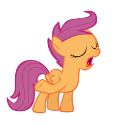 Size: 2390x2510 | Tagged: safe, artist:tardifice, derpibooru import, scootaloo, simple background, solo, transparent background, vector