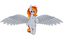 Size: 5721x3640 | Tagged: safe, artist:wapamario63, oc, oc only, oc:tridashie, pegasus, pony, bipedal, chest fluff, commission, female, mare, simple background, solo, spread wings, transparent background, wings