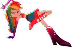 Size: 1958x1285 | Tagged: safe, derpibooru import, edit, edited screencap, screencap, rainbow dash, eqg summertime shorts, equestria girls, raise this roof, armpits, background removed, beautiful, beautisexy, boots, breakdancing, breasts, clothes, cutie mark, cutie mark on clothes, dancing, dress, faic, fall formal outfits, female, fingerless gloves, gloves, looking at you, multicolored hair, rainbow dash is best facemaker, rainbow hair, sexy, shoes, simple background, sleeveless, smiling, smiling at you, smirk, smug, smugdash, solo, source in the description, transparent background