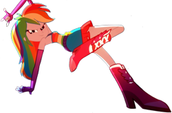 Size: 1958x1285 | Tagged: safe, derpibooru import, edit, edited screencap, screencap, rainbow dash, eqg summertime shorts, equestria girls, raise this roof, armpits, background removed, beautiful, beautisexy, boots, breakdancing, breasts, clothes, cutie mark, cutie mark on clothes, dancing, dress, faic, fall formal outfits, female, feminism, fingerless gloves, gloves, looking at you, multicolored hair, rainbow dash is best facemaker, rainbow hair, sexy, shoes, simple background, sleeveless, smiling, smiling at you, smirk, smug, smugdash, solo, source in the description, transparent background