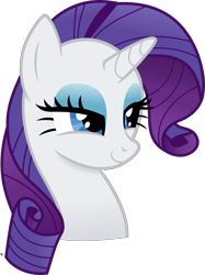 Size: 1923x2571 | Tagged: safe, artist:anime-equestria, derpibooru import, rarity, pony, unicorn, darling, eyeshadow, female, horn, makeup, mare, simple background, smiling, solo, transparent background, vector