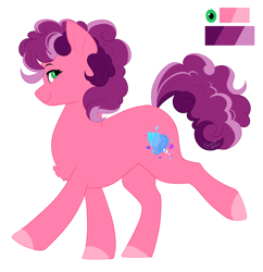 Size: 1376x1419 | Tagged: safe, artist:silentwolf-oficial, derpibooru import, oc, oc only, oc:cotton candy, earth pony, pony, colored hooves, earth pony oc, reference sheet, simple background, solo, white background