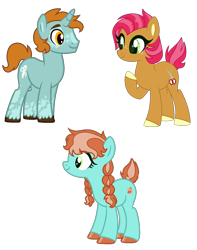 Size: 1104x1401 | Tagged: safe, artist:dreamybae, artist:lazuli, artist:nova-bases, artist:scaretcreations, derpibooru import, babs seed, snips, oc, oc:sally sweet, earth pony, pony, unicorn, base used, bips, colored hooves, female, male, offspring, older, older babs seed, older snips, parent:babs seed, parent:snips, parents:bips, shipping, simple background, straight, transparent background