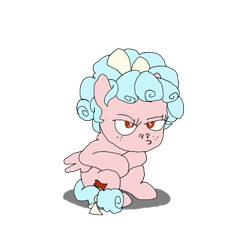 Size: 673x673 | Tagged: safe, artist:whistle blossom, derpibooru exclusive, derpibooru import, cozy glow, pegasus, pony, bow, cozy glow is best facemaker, cozy glow is not amused, cozybetes, cute, female, filly, foal, freckles, hair bow, simple background, solo, tail bow, transparent background