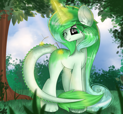 Size: 4391x4092 | Tagged: safe, artist:janelearts, derpibooru import, oc, dracony, dragon, hybrid, pony, commission, female, magic, needle, solo