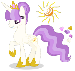 Size: 1000x952 | Tagged: safe, artist:magicuniclaws, derpibooru import, oc, alicorn, pony, female, magical lesbian spawn, mare, offspring, parent:moondancer, parent:princess celestia, simple background, solo, transparent background