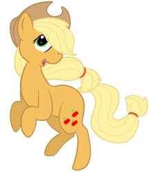 Size: 405x469 | Tagged: safe, artist:blynxee, derpibooru import, applejack, earth pony, pony, female, mare, simple background, solo, transparent background