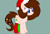 Size: 1850x1250 | Tagged: safe, artist:circuspaparazzi5678, derpibooru import, oc, oc only, oc:breanna, pegasus, pony, base used, candy, candy cane, christmas, clothes, female, food, gingerbread (food), gingerbread man, hat, holiday, jingle bells, mare, santa hat, smiling, socks, solo