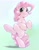Size: 1298x1666 | Tagged: safe, artist:kurogewapony, pinkie pie, earth pony, pony, bipedal, blushing, cute, diapinkes, female, legs in air, looking at you, mare, raised leg, smiling, solo, standing, standing on one leg, underhoof
