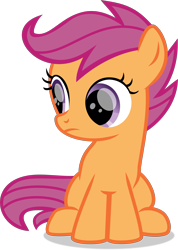 Size: 3828x5371 | Tagged: safe, artist:thatusualguy06, derpibooru import, scootaloo, pegasus, pony, on your marks, .svg available, female, filly, simple background, solo, transparent background, vector