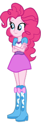 Size: 748x2200 | Tagged: safe, artist:gmaplay, derpibooru import, pinkie pie, better together, equestria girls, forgotten friendship, boots, shoes, simple background, solo, transparent background