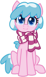 Size: 710x1190 | Tagged: safe, artist:saby, derpibooru exclusive, derpibooru import, oc, oc:artabana, earth pony, pony, .svg available, 2021 community collab, clothes, derpibooru community collaboration, female, scarf, simple background, sitting, solo, svg, transparent background, vector
