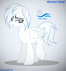 Size: 2472x2688 | Tagged: safe, artist:fusion sparkle, derpibooru import, double diamond, oc, oc only, oc:winter soul, pegasus, pony, commission, ice, male, sexy, snow, solo, stallion, wings