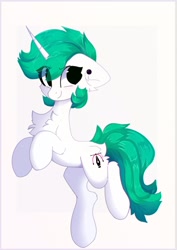 Size: 1092x1544 | Tagged: safe, artist:little-sketches, derpibooru import, oc, oc only, pony, unicorn, abstract background, chest fluff, ear piercing, female, mare, piercing, solo