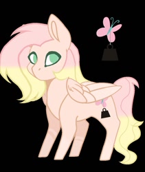 Size: 887x1053 | Tagged: safe, artist:kylieph, derpibooru import, oc, oc only, pegasus, pony, black background, cutie mark, no pupils, offspring, parent:big macintosh, parent:fluttershy, parents:fluttermac, pegasus oc, simple background, solo, wings