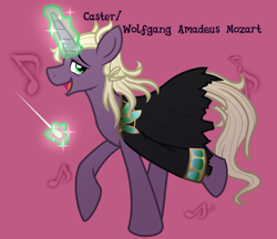 Size: 2200x1900 | Tagged: safe, artist:geraritydevillefort, derpibooru import, pony, unicorn, magic, ponified, solo, wolfgang amadeus mozart