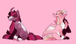 Size: 2524x1468 | Tagged: safe, artist:orphicdove, derpibooru import, pegasus, unicorn, offspring, parent:big macintosh, parent:princess cadance, parent:twilight sparkle, parents:cadmac, parents:twimac, solo