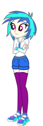 Size: 748x2200 | Tagged: safe, artist:gmaplay, derpibooru import, dj pon-3, vinyl scratch, equestria girls, alternate outfits, simple background, solo, transparent background