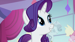 Size: 1920x1080 | Tagged: safe, derpibooru import, screencap, rarity, pony, unicorn, canterlot boutique, female, mare, solo