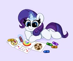 Size: 3000x2500 | Tagged: safe, artist:kittyrosie, derpibooru import, rarity, pony, unicorn, coloring, crayon, cute, digital art, female, mare, raribetes, solo