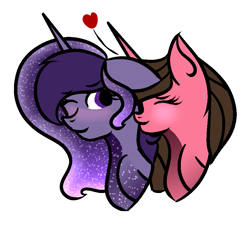 Size: 929x847 | Tagged: safe, artist:thecommandermiky, derpibooru import, oc, cute, ethereal mane, galaxy mane, love