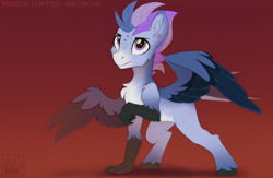 Size: 1800x1171 | Tagged: safe, artist:airfly-pony, derpibooru import, oc, oc only, oc:lavender breeze, hippogriff, male