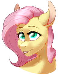 Size: 1200x1535 | Tagged: safe, artist:meowcephei, derpibooru import, fluttershy, pegasus, pony, bust, portrait, sketch